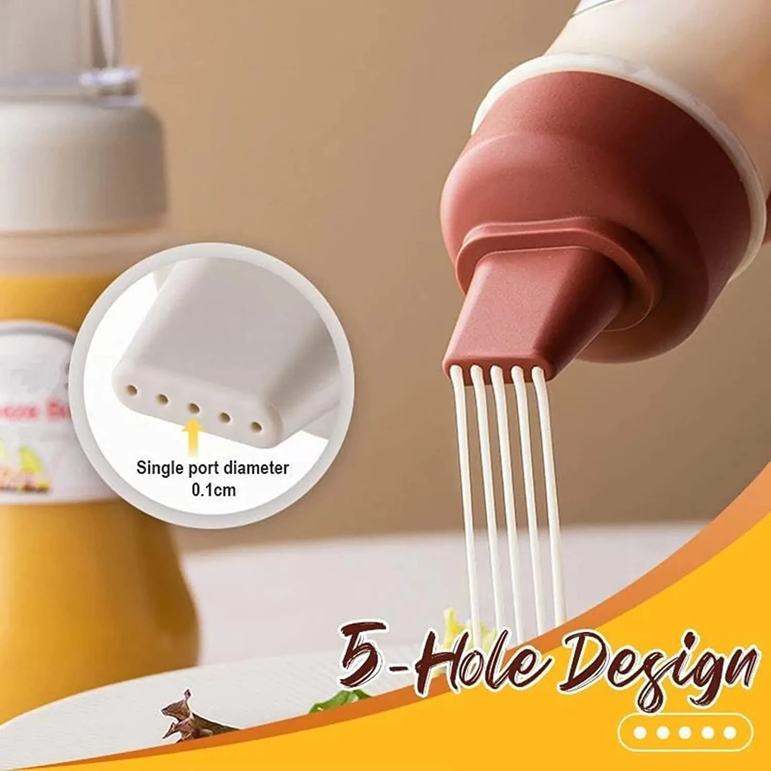 Condiment squeeze spray bottle
