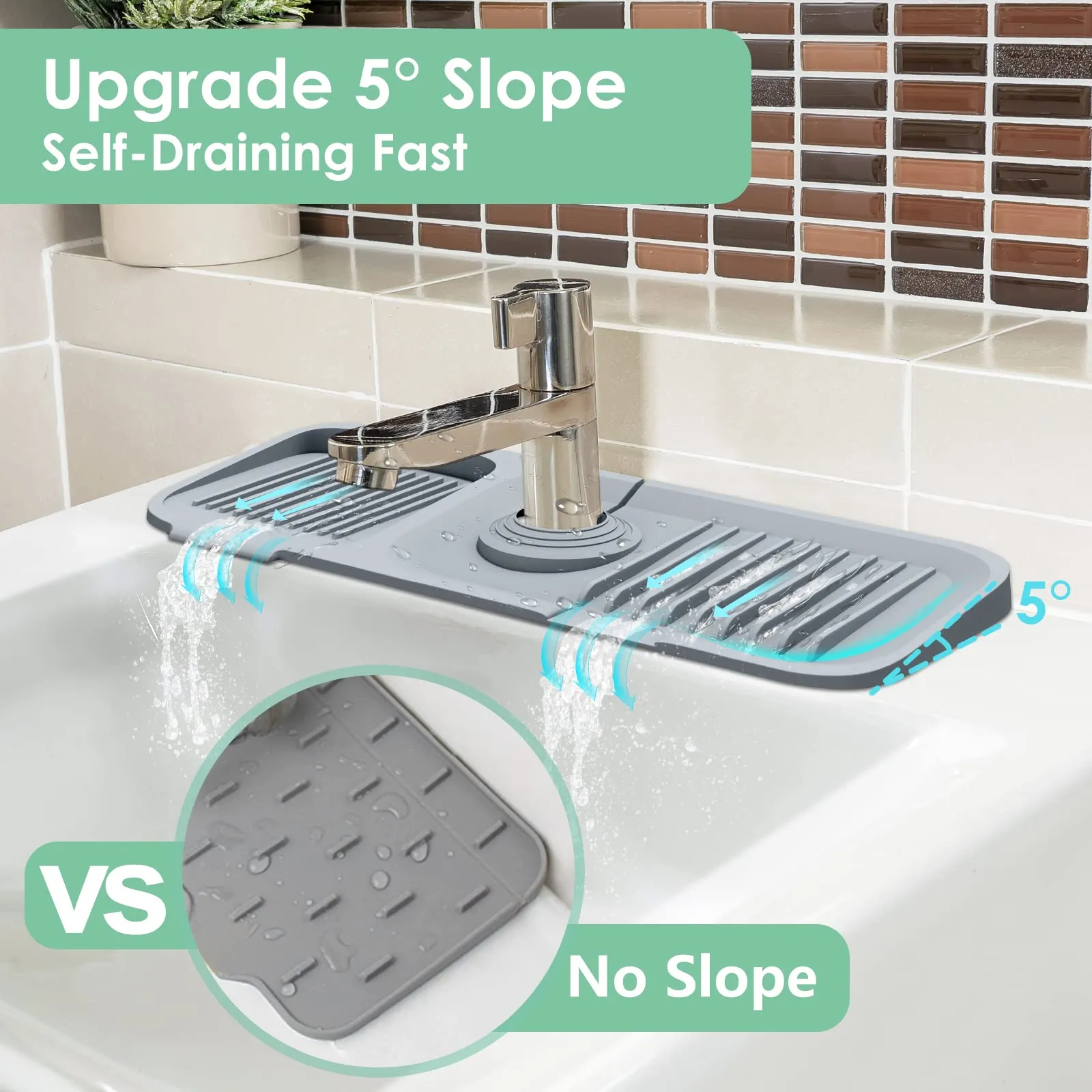 🔥🔥Hot Sale  Kitchen Sink Silicone Splash Guard